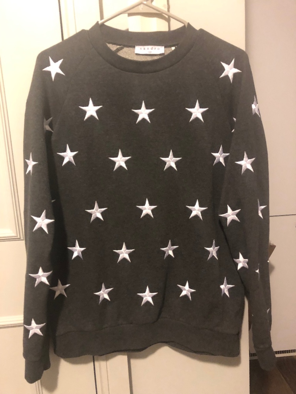 Sandro Paris Men Sweater Size Small Pullover gray